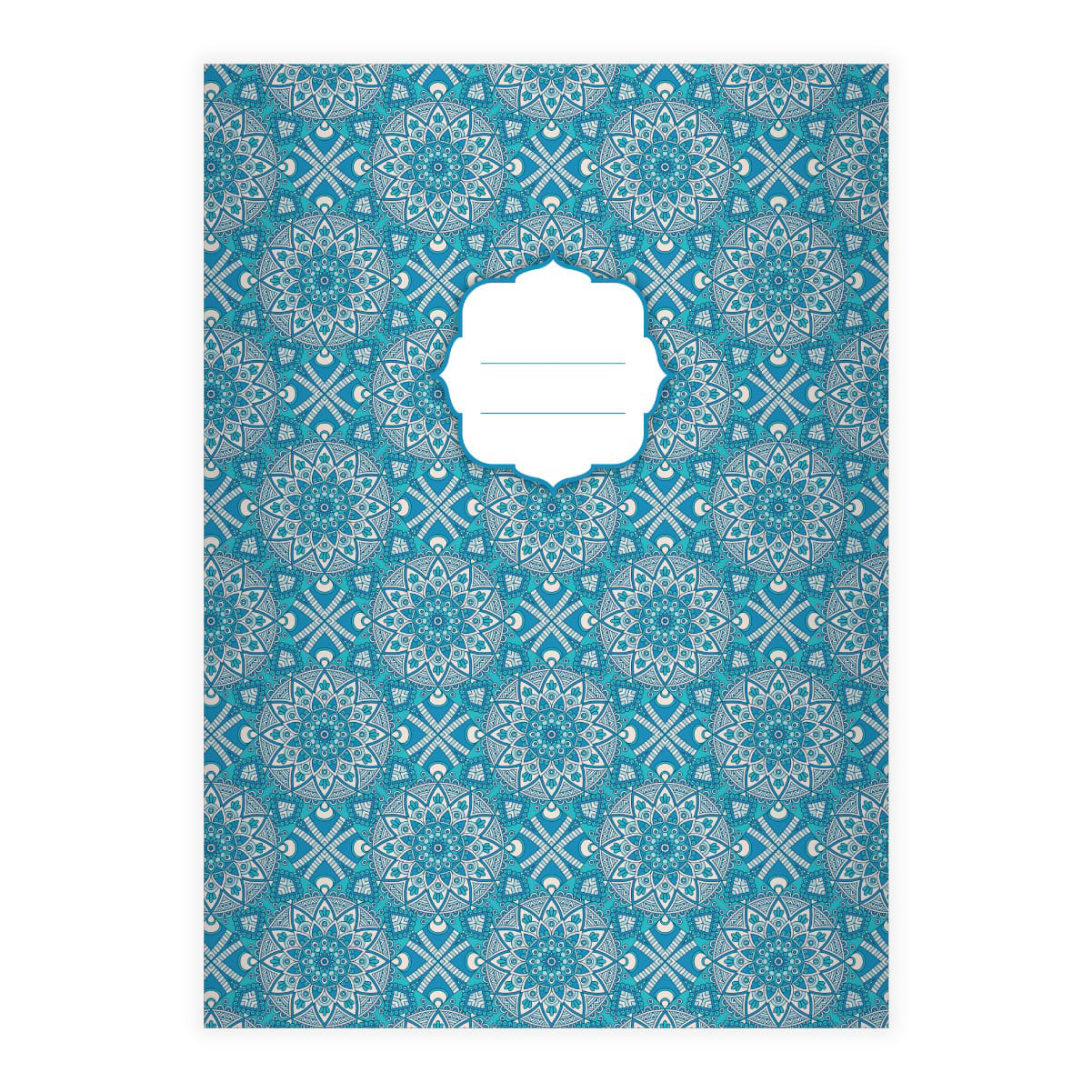 Kartenkaufrausch: Schickes Boho Stil Notizheft/ aus unserer Designer Papeterie in blau