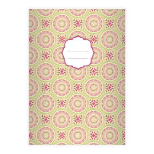 Kartenkaufrausch: Cooles Ethno Notizheft/ Schulheft aus unserer Designer Papeterie in grün
