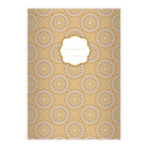 Kartenkaufrausch: Boho Stil Notizheft/ Schulheft aus unserer Designer Papeterie in beige