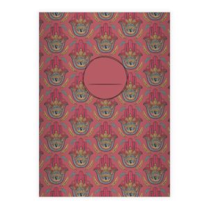 Kartenkaufrausch: Wunderschön indisch gemustertes Notizheft/ aus unserer Designer Papeterie in rosa