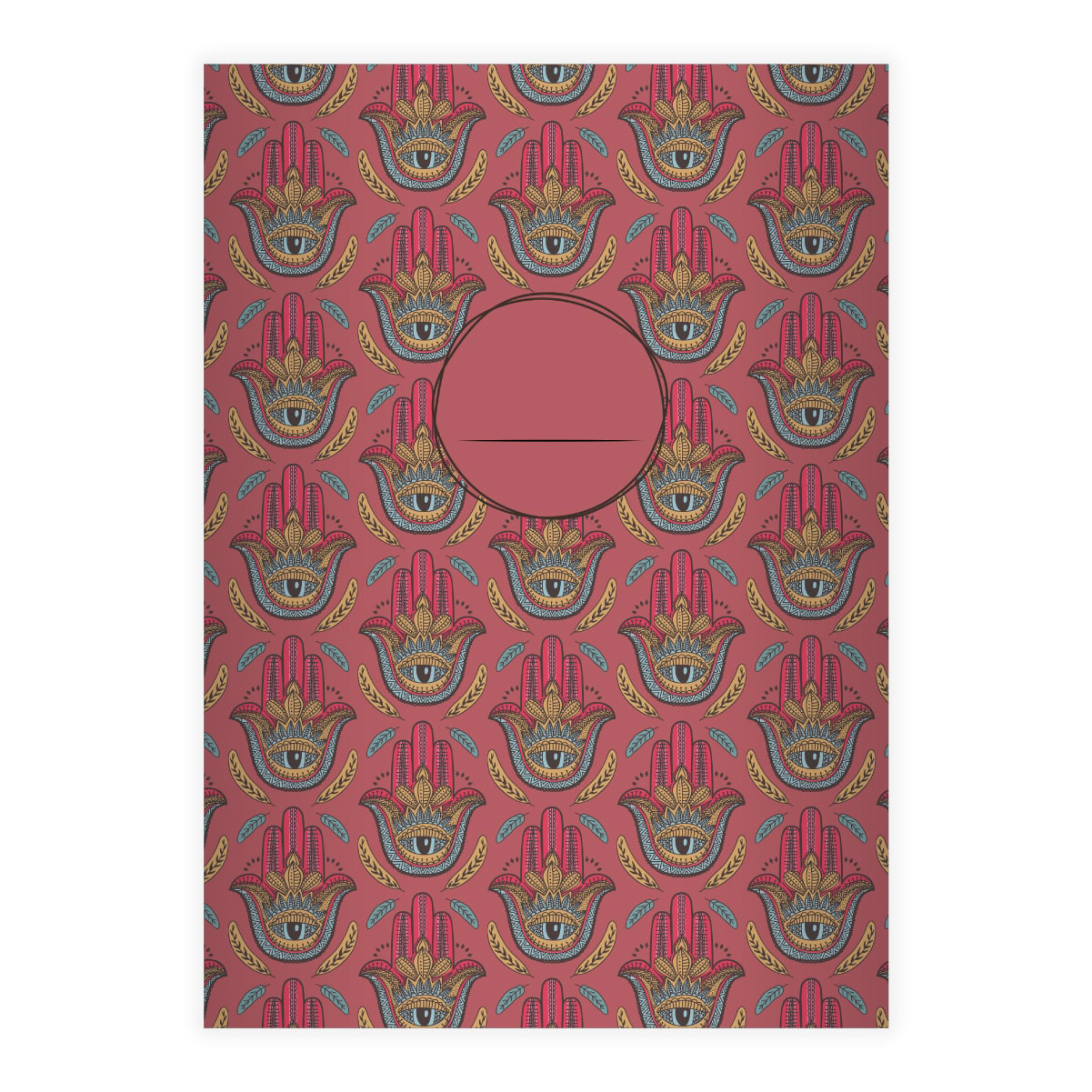 Kartenkaufrausch: Wunderschön indisch gemustertes Notizheft/ aus unserer Designer Papeterie in rosa