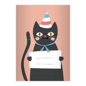 Kartenkaufrausch: süßes Katzen Notizheft/ Schulheft aus unserer Schul Papeterie in rosa