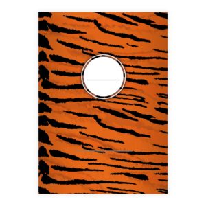Kartenkaufrausch: Animal Print Notizheft/ Schulheft aus unserer Schul Papeterie in orange