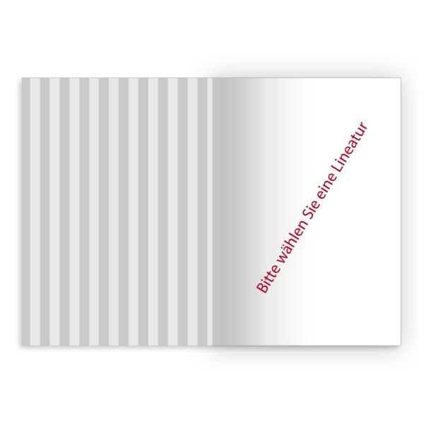 Kartenkaufrausch Notizheft in rosa: Süßes Streifen Notizheft/ Schulheft