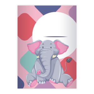 Kartenkaufrausch: Süßes Comic Elefanten Notizheft/ aus unserer Kinder Papeterie in rosa