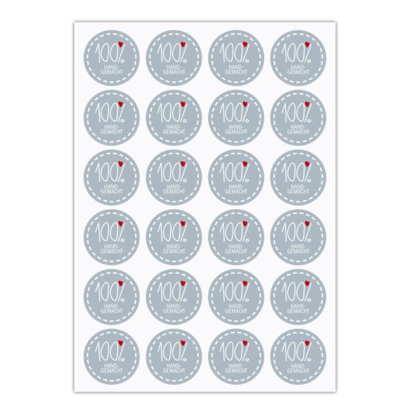 Kartenkaufrausch Sticker in grau: Aufkleber für Selbstgemachtes