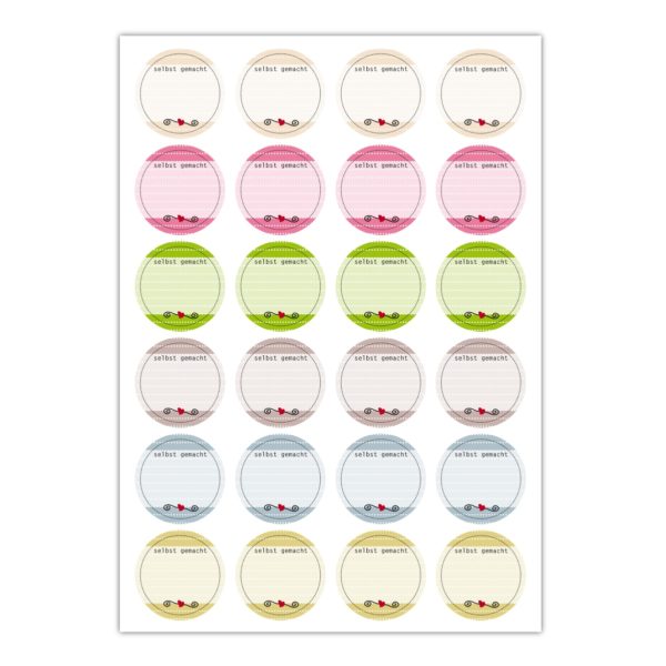 Kartenkaufrausch Sticker in multicolor: schöne Aufkleber für Selbstgemachtes