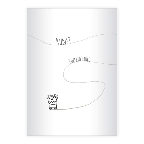 Kartenkaufrausch: Rollschuh Notizheft/ Schulheft mit Monster aus unserer Kinder Papeterie in weiß mit Ihrem Text