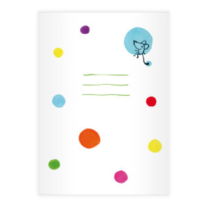 Kartenkaufrausch: Notizheft/ Schulheft mit Punkten aus unserer Schul Papeterie in weiß
