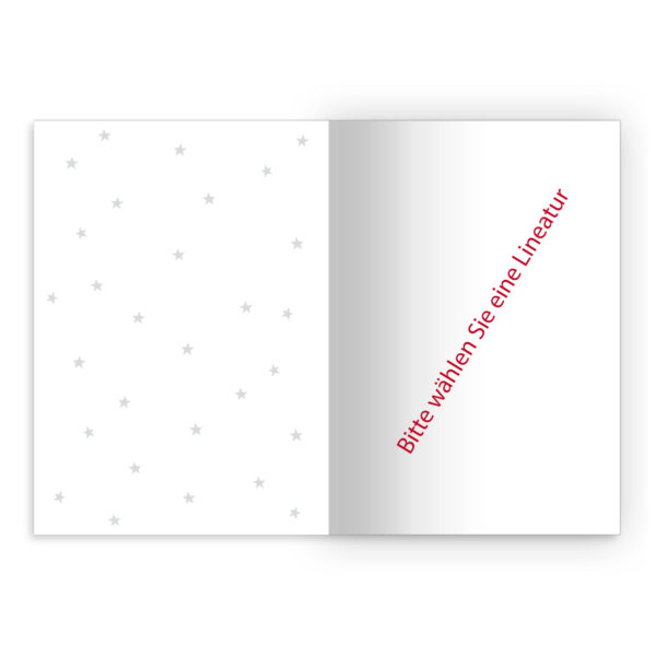 Kartenkaufrausch Notizheft in blau: Notizheft/ Schulheft mit Sternen