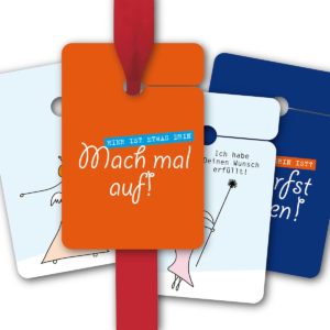 Hänge Etiketten: 8 Geschenkanhänger aus unserer Geburtstags Papeterie in multicolor