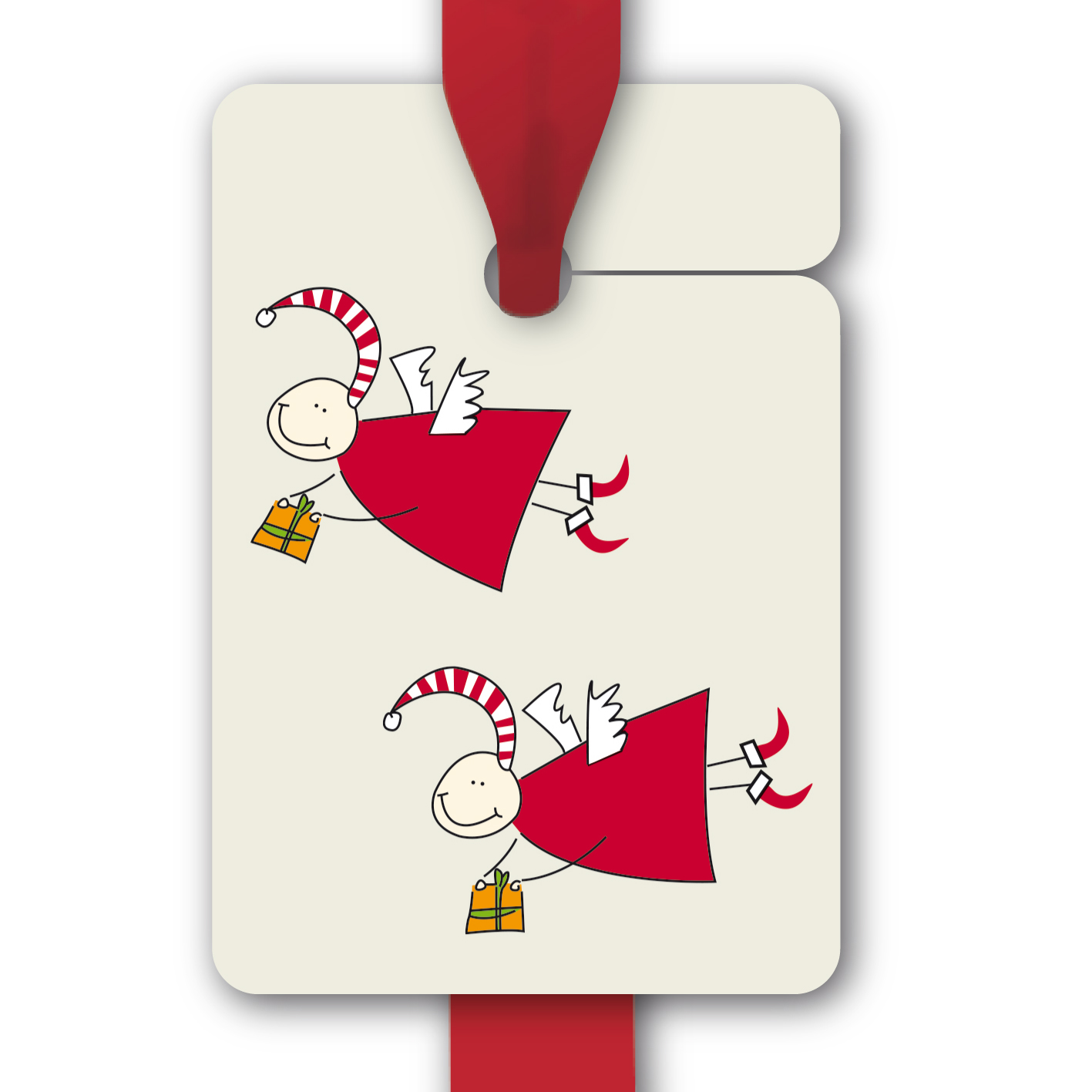Hänge Etiketten: 8 Weihnachts Geschenkanhänger aus unserer Weihnachts Papeterie in beige