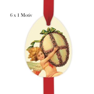 Kartenkaufrausch: romantische Vintage Oster Geschenkanhänger aus unserer Oster Papeterie in beige