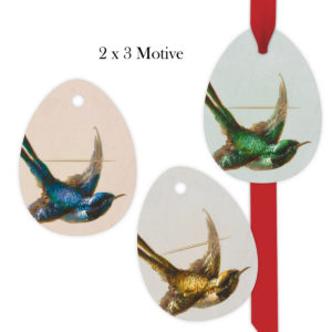Kartenkaufrausch: Vintage Vogel Geschenkanhänger aus unserer Geburtstags Papeterie in multicolor