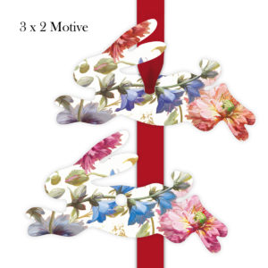 Kartenkaufrausch: 6 Blüten Geschenkanhänger aus unserer Geburtstags Papeterie in multicolor