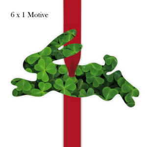 Kartenkaufrausch: Glücks Geschenkanhänger mit Klee aus unserer Geburtstags Papeterie in grün