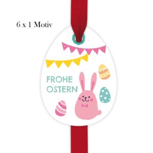 Kartenkaufrausch: süße Oster Geschenkanhänger aus unserer Oster Papeterie in rosa