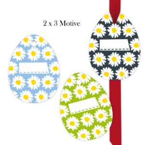 Kartenkaufrausch: 6 ovale Geschenkanhänger aus unserer florale Papeterie in multicolor