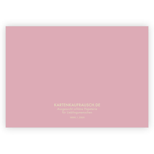 Stilvolle Dankeskarte um im klassischen  Stil mit Rosen Dankeschön zu sagen 2 nachhaltig produzierte Klappkarte  inklusive Umschlag made in germany von Kartenkaufrausch.de