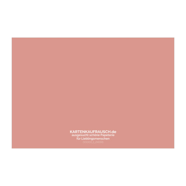 Süße rosa Blumen Babykarte mit zarten  Blüten: Glückwunsch zur Geburt 2 nachhaltige Klapp Grußkarte made in germany  von Kartenkaufrausch.de